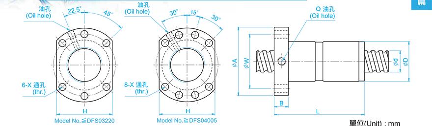 TBI DFS01610-2.8 tbi丝杆螺母3d图