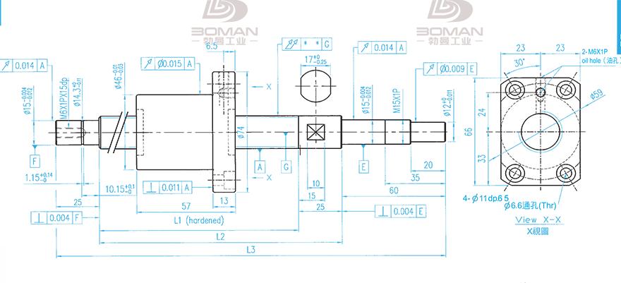 TBI XSVR02010B1DGC5-1199-P1 tbi耐高温滚珠丝杆